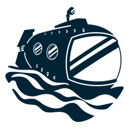 Barco submarino da marinha Desenho PNG