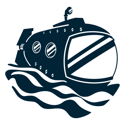 Submarine navy sea boat  PNG Design