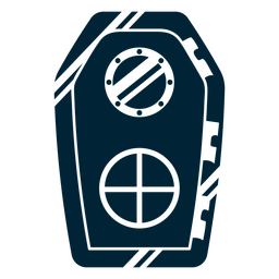 Submarine marine door transport PNG Design