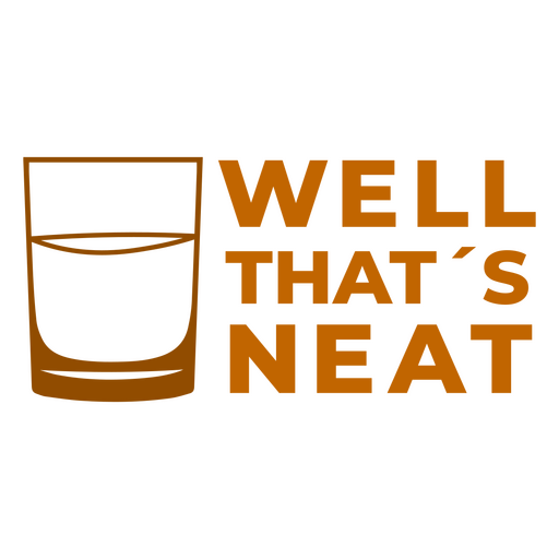 Funny whisky quote badge PNG Design