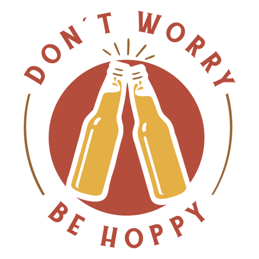 Funny beer quote badge PNG Design