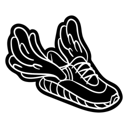 Marathon wings shoe PNG Design