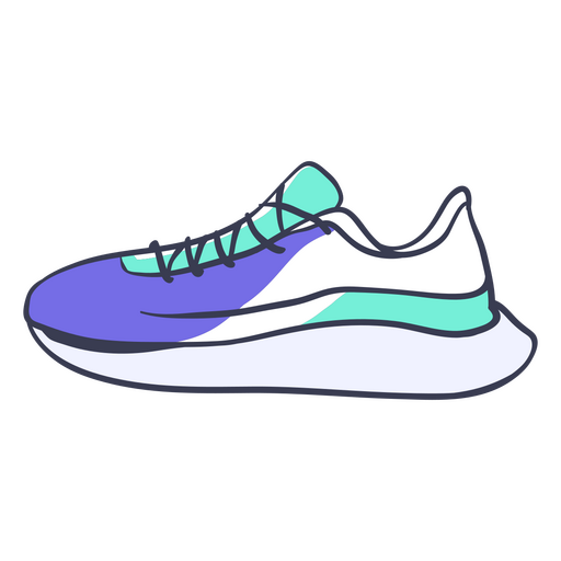 Marathon running sport shoe PNG Design
