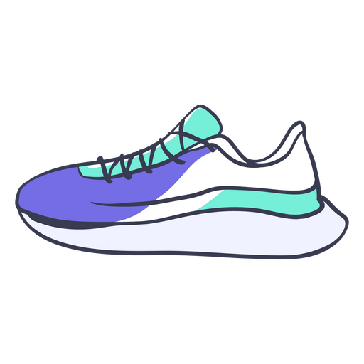 Zapato deportivo para correr marat?n Diseño PNG