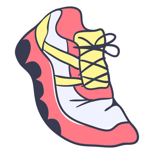 Running marathon sport shoe PNG Design