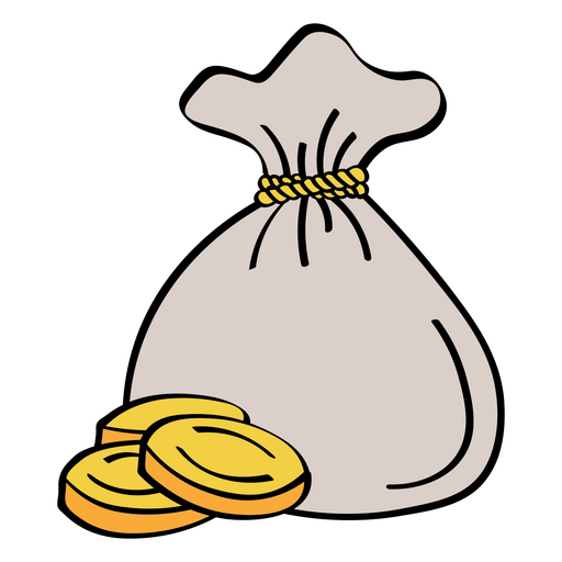 Symbol für die Münztasche des Geldgeschäfts PNG-Design