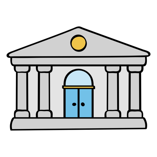 Icono de banco de negocio de dinero Diseño PNG
