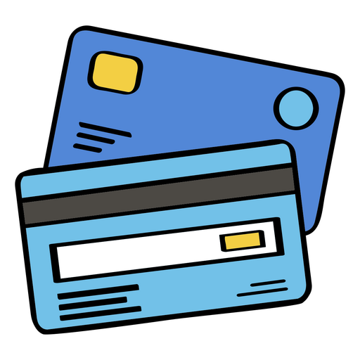 Ícone de cartões de dinheiro Desenho PNG
