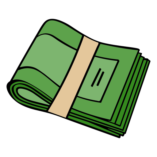 Icono de clip de facturas de negocio de dinero