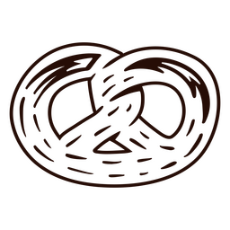 Pretzel alto contraste Desenho PNG