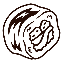 Essen Sushi einfache Mahlzeit PNG-Design