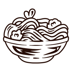 Food ramen simple meal PNG Design