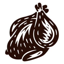 Comida cortada de frango Desenho PNG