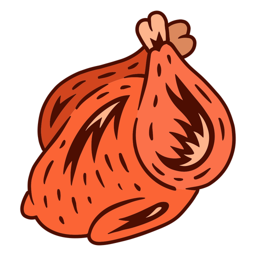 Hähnchen-Farbschlagfutter PNG-Design