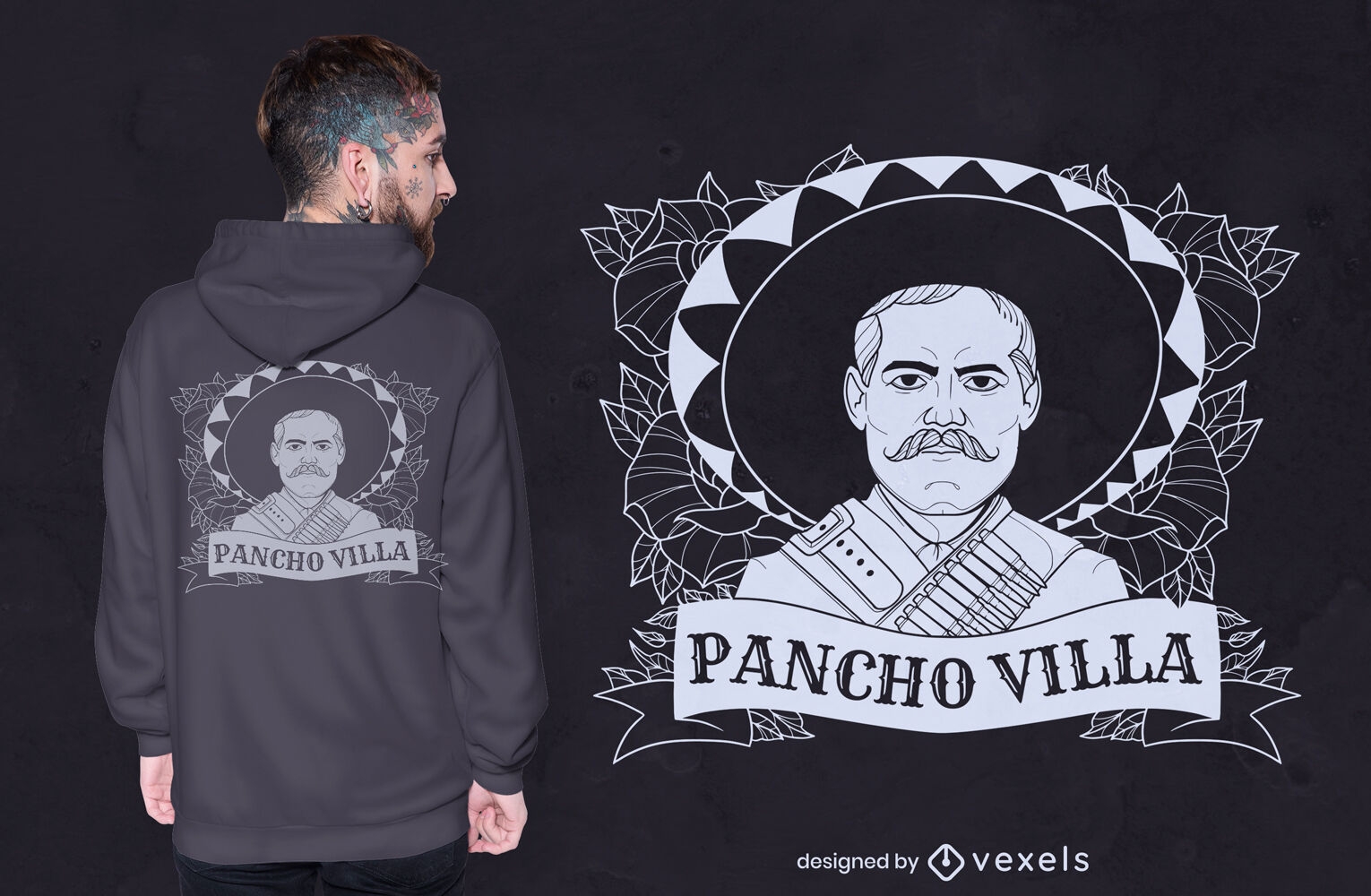 Design de t-shirt Pancho Villa