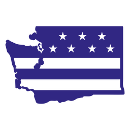 Estados duotônicos de Washington Desenho PNG