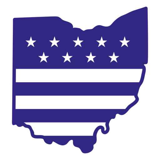 Estados duotônicos de Ohio Desenho PNG