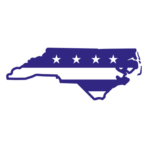 Estados duotônicos da Carolina do Norte Desenho PNG