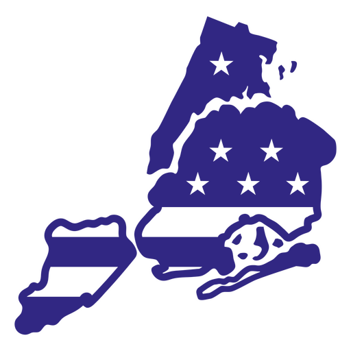 Estados duotônicos de Nova York Desenho PNG