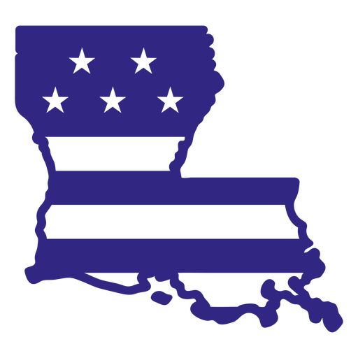 Luisiana estados de duotono Diseño PNG