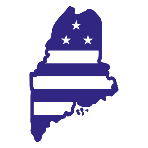 Estados duotônicos do Maine Desenho PNG