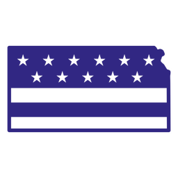 States duotone kansas PNG Design