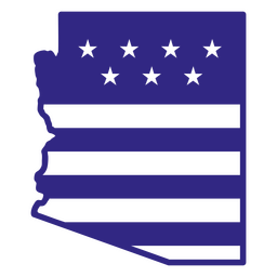 Arizona-Duotone-Staaten PNG-Design