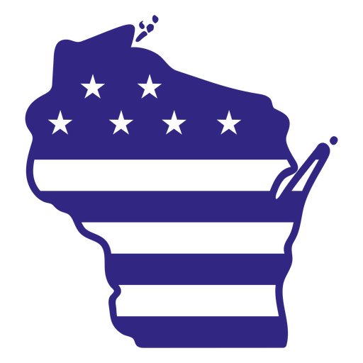 Estados de duotono de Wisconsin