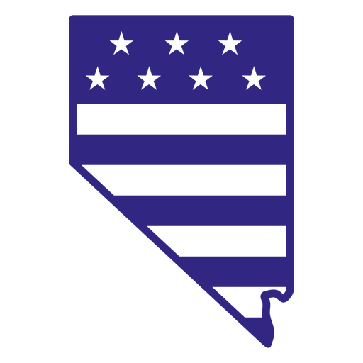 Estados de duotono de Nevada Diseño PNG