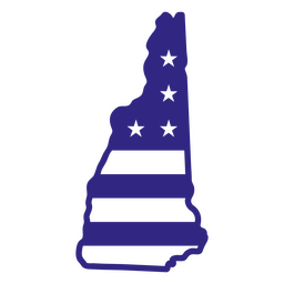 Estados de duotono de New Hampshire Diseño PNG