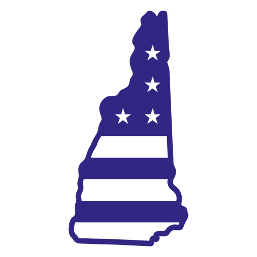 Estados de duotono de New Hampshire Diseño PNG