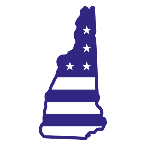 Estados duotônicos de New Hampshire Desenho PNG