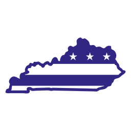 Estados duotônicos de Kentucky Desenho PNG