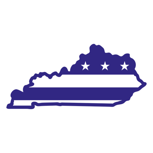 Estados de duotono de Kentucky Diseño PNG