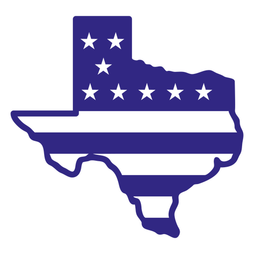 Estados duotônicos do Texas Desenho PNG