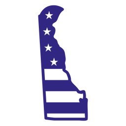 Estados de duotono de Delaware Diseño PNG