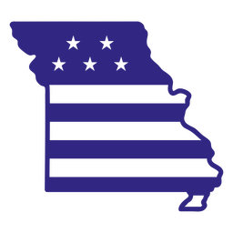 Estados de duotono de Missouri Transparent PNG