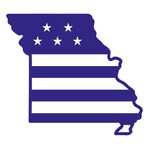 Estados duotônicos do Missouri Desenho PNG