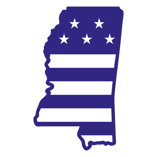 Mississippi duotone states PNG Design