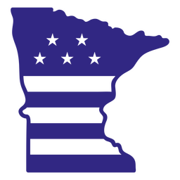 Minnesota Duotone Staaten PNG-Design