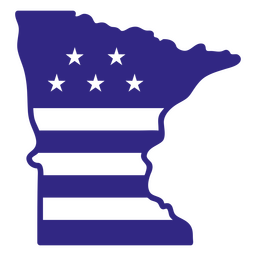 Minnesota duotone states PNG Design