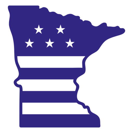 Minnesota duotone states PNG Design