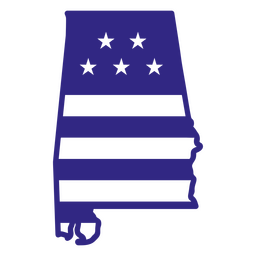 Alabama-Duotone-Staaten PNG-Design