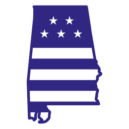 Estados duotônicos do Alabama Desenho PNG