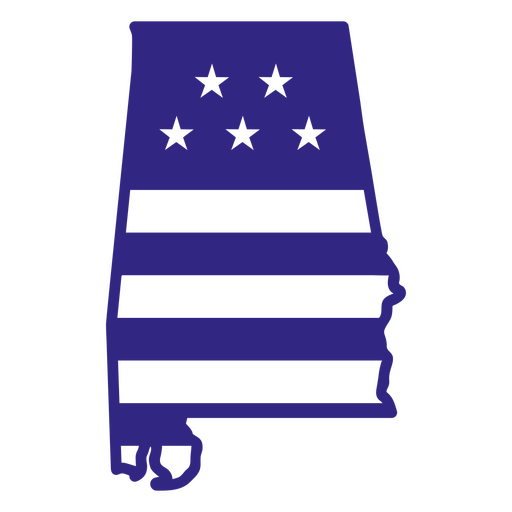 Estados duotônicos do Alabama Desenho PNG