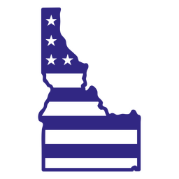 Estados duotônicos de Idaho Desenho PNG