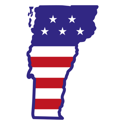 Estados de traçado de cor de Vermont Desenho PNG