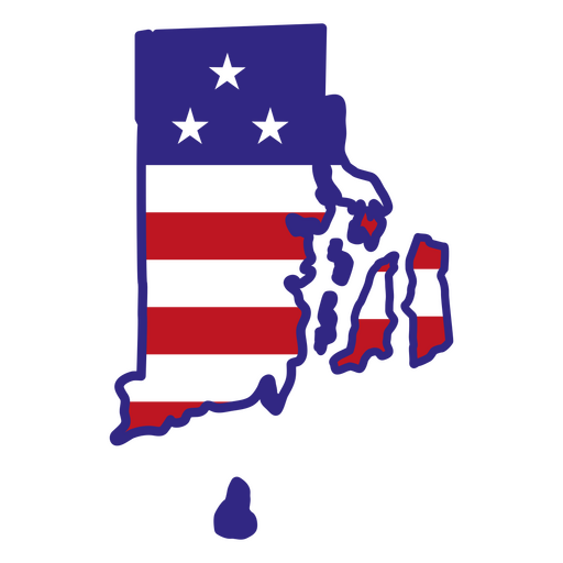 Rhode island color stroke states