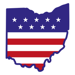 Estados de trazo de color de Ohio Transparent PNG