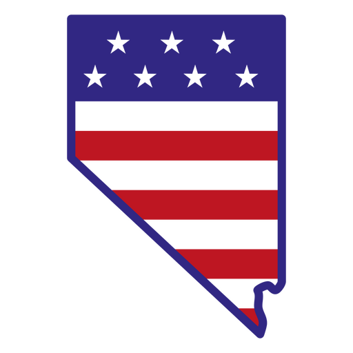 Estados de traçado de cor de Nevada Desenho PNG